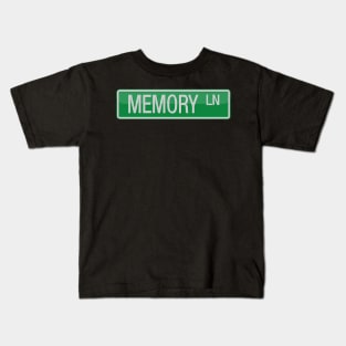 Memory Lane Street Sign T-shirt Kids T-Shirt